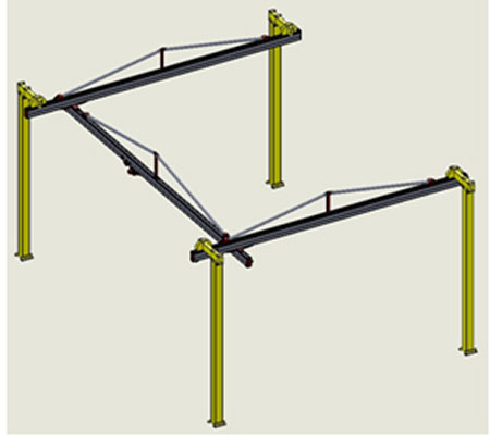 Lightweight G-Rail Bridge Crane